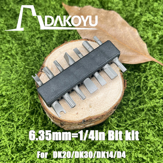 DAKOYU 1/4" Double-Sided Bit Kit